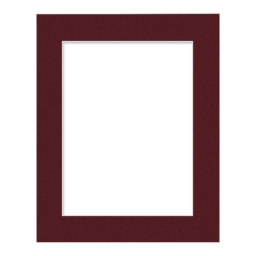Burgundy Maroon Mat Board 8x10in (20x25cm) to suit 6x8in (15x20cm) image from our Custom Cut Mat Boards collection by Profile Products Australia