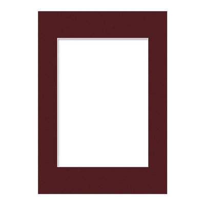 Burgundy Maroon Mat Board A4 (21x30cm) to suit A5 (15x21cm) image from our Custom Cut Mat Boards collection by Profile Products Australia