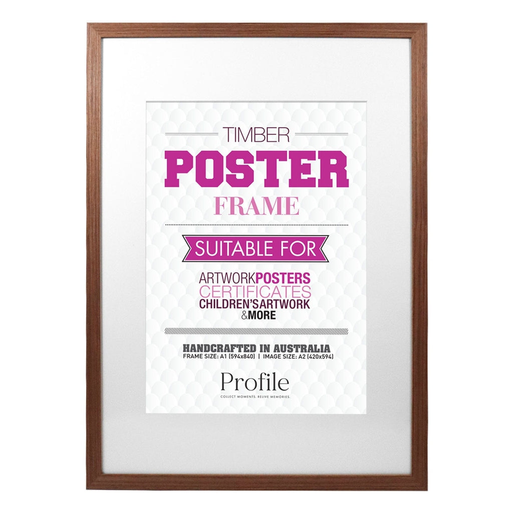 Classic Chestnut Brown Poster Frame