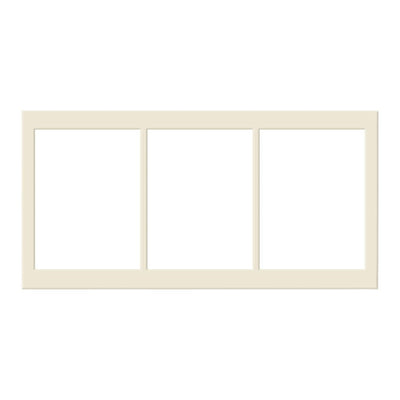 Ivory Mat Board 10x20in (25x50cm) to suit three 6x8in (15x20cm) images from our Custom Cut Mat Boards collection by Profile Products Australia