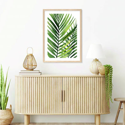 Kentia Palm Leaves Wall Art Print from our Australian Made Framed Wall Art, Prints & Posters collection by Profile Products Australia