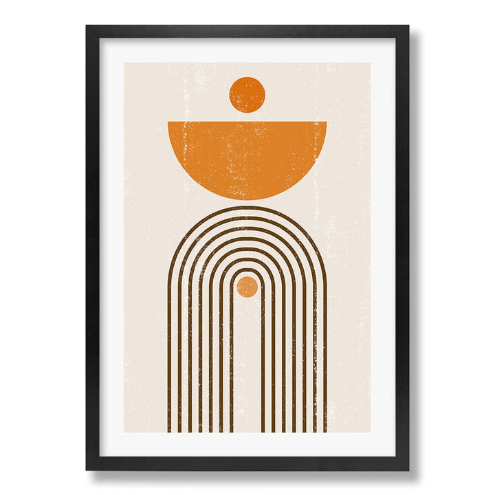Orange Boho Sun Arch Wall Art Print from our Australian Made Framed Wall Art, Prints & Posters collection by Profile Products Australia