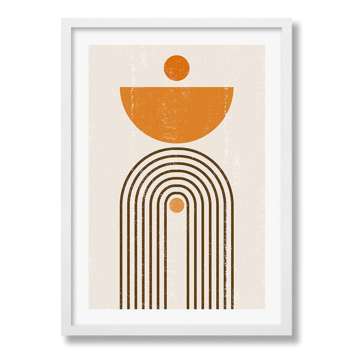 Orange Boho Sun Arch Wall Art Print from our Australian Made Framed Wall Art, Prints & Posters collection by Profile Products Australia