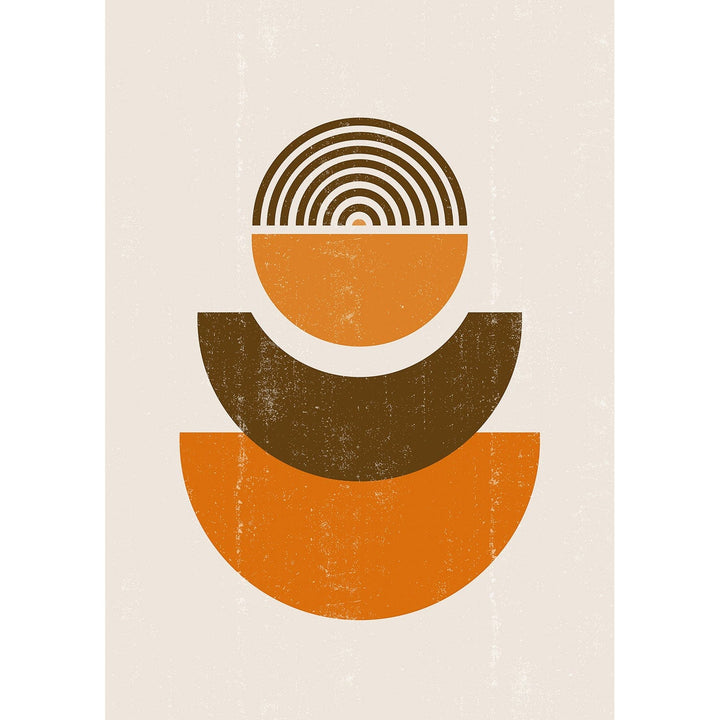 Orange Boho Sun Shapes Wall Art Print from our Australian Made Framed Wall Art, Prints & Posters collection by Profile Products Australia