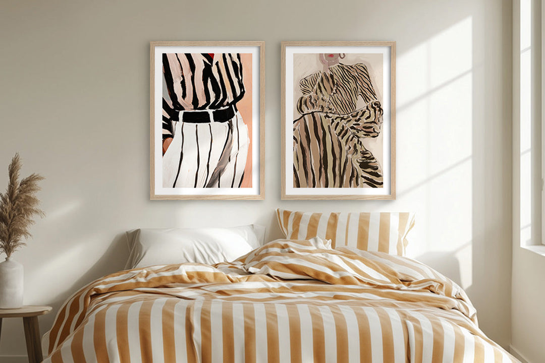 How to Hang Art Above Your Bed: The Right Height, Size and Safety Tips