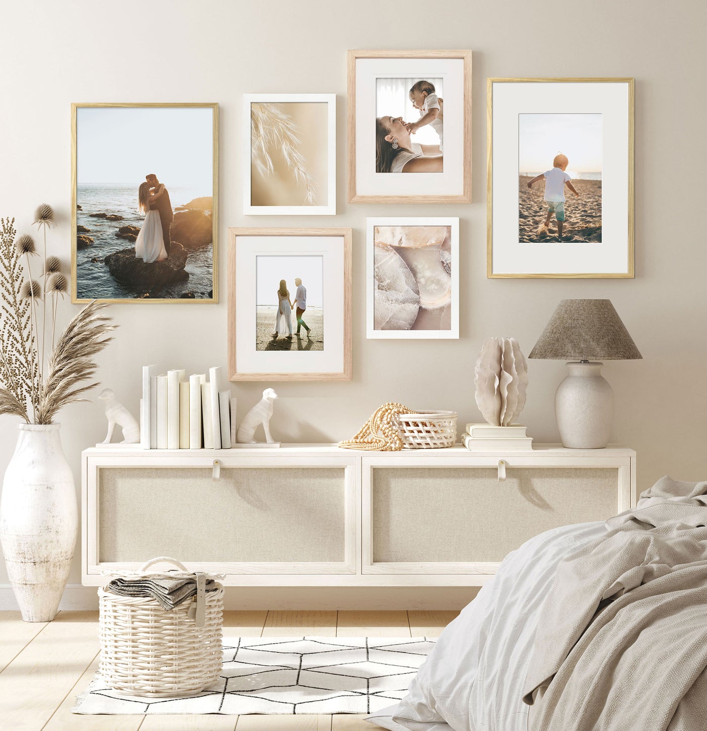 Picture Wall Display of Framed Art