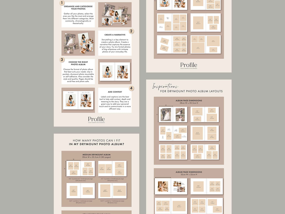 Photo Album Infographics Library