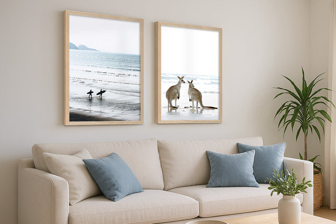 How to Hang Art Above a Couch: The Right Height, Size and Spacing Rules