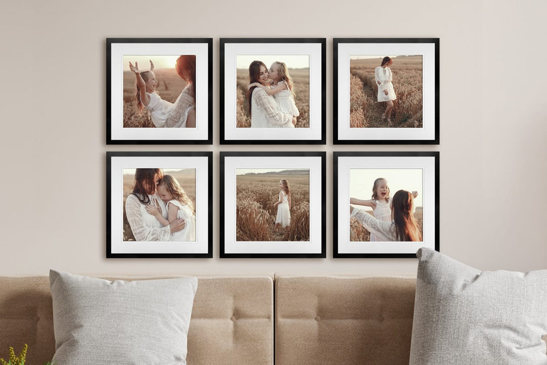 Black Square Photo Frames