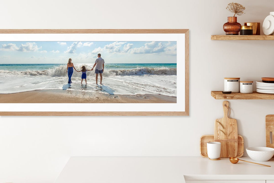 Panoramic Picture Frame on a Kitchen Wall