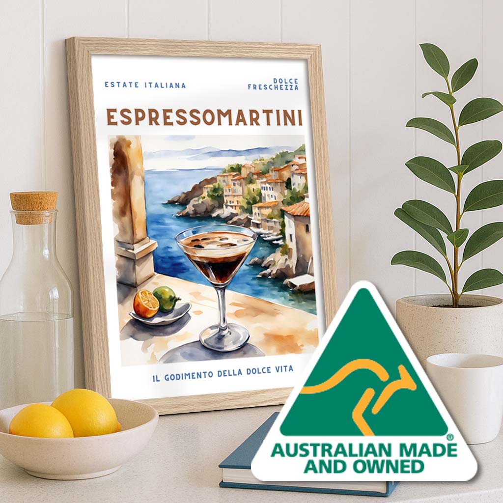 Ohkimiko Prints Modern Cocktail Posters & Retro Charm