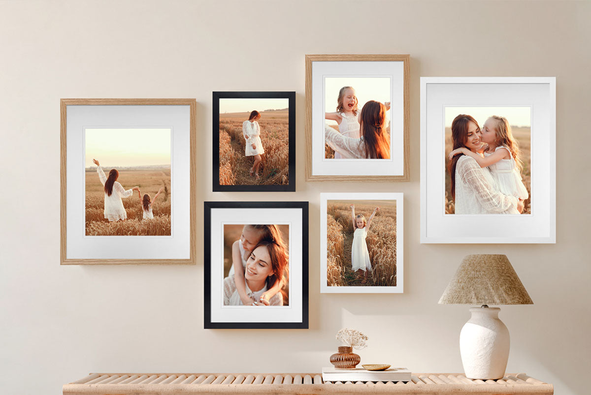 Profile timber photo frames made in Australia