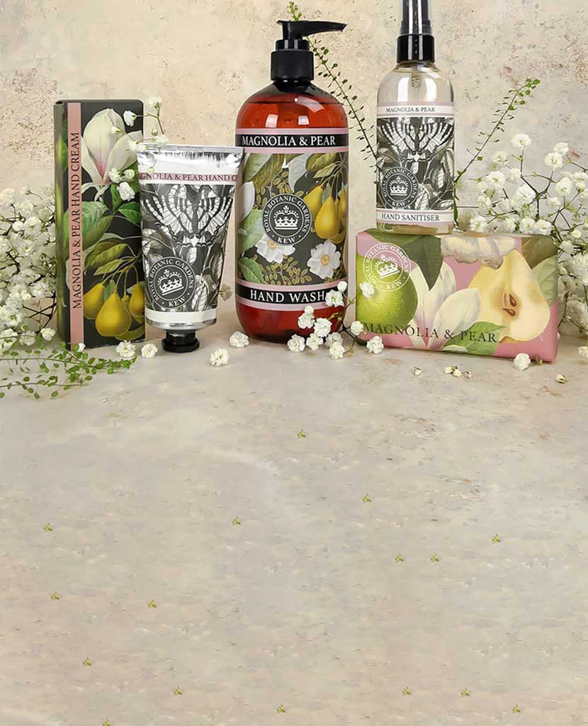 Luxury and natural hand soaps and hand creams