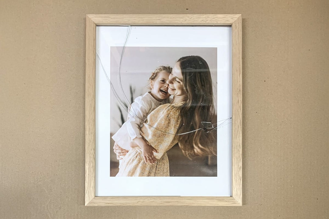 Broken Glass in a Photo Frame