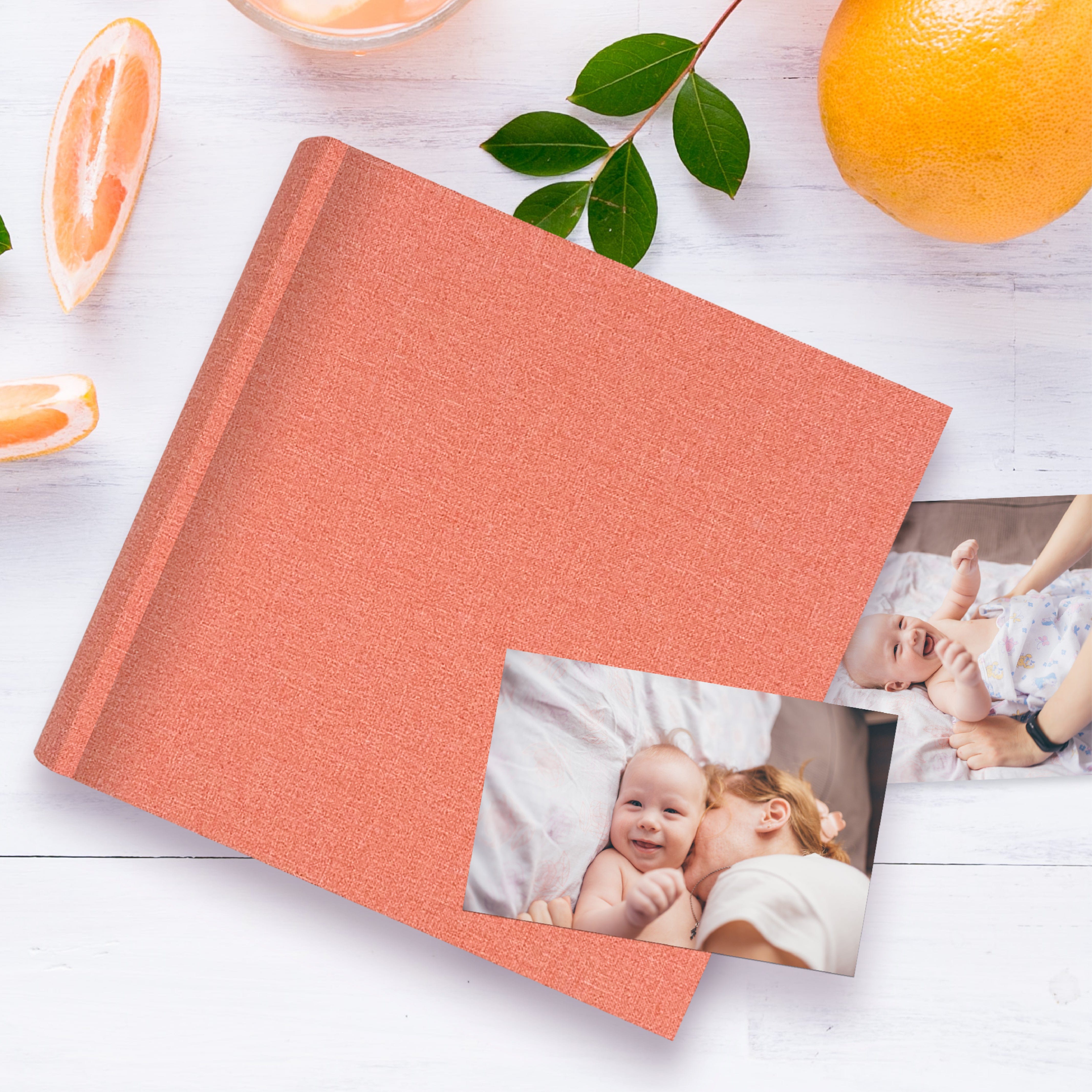 Plush Linen Blush Slip-in Photo Album 200 Photos from our Plush Fabric Linen collection by Profile Products (Australia) Pty Ltd