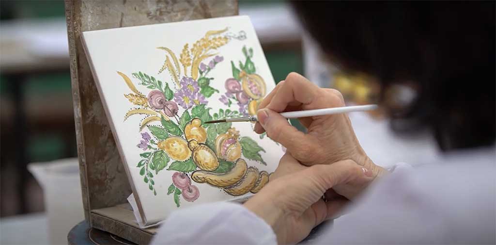 Rudy Profumi Packaging Design Majolica Tile Painting