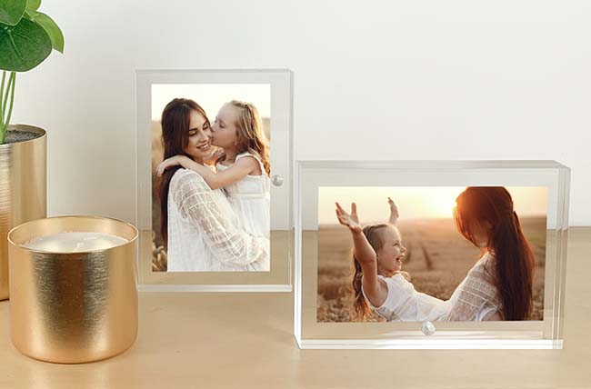 acrylic photo frames