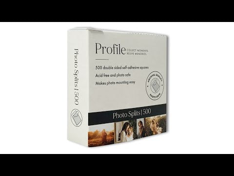 Profile Adhesive Photo Splits 500pk (Bulk 3 Pack Bundle)