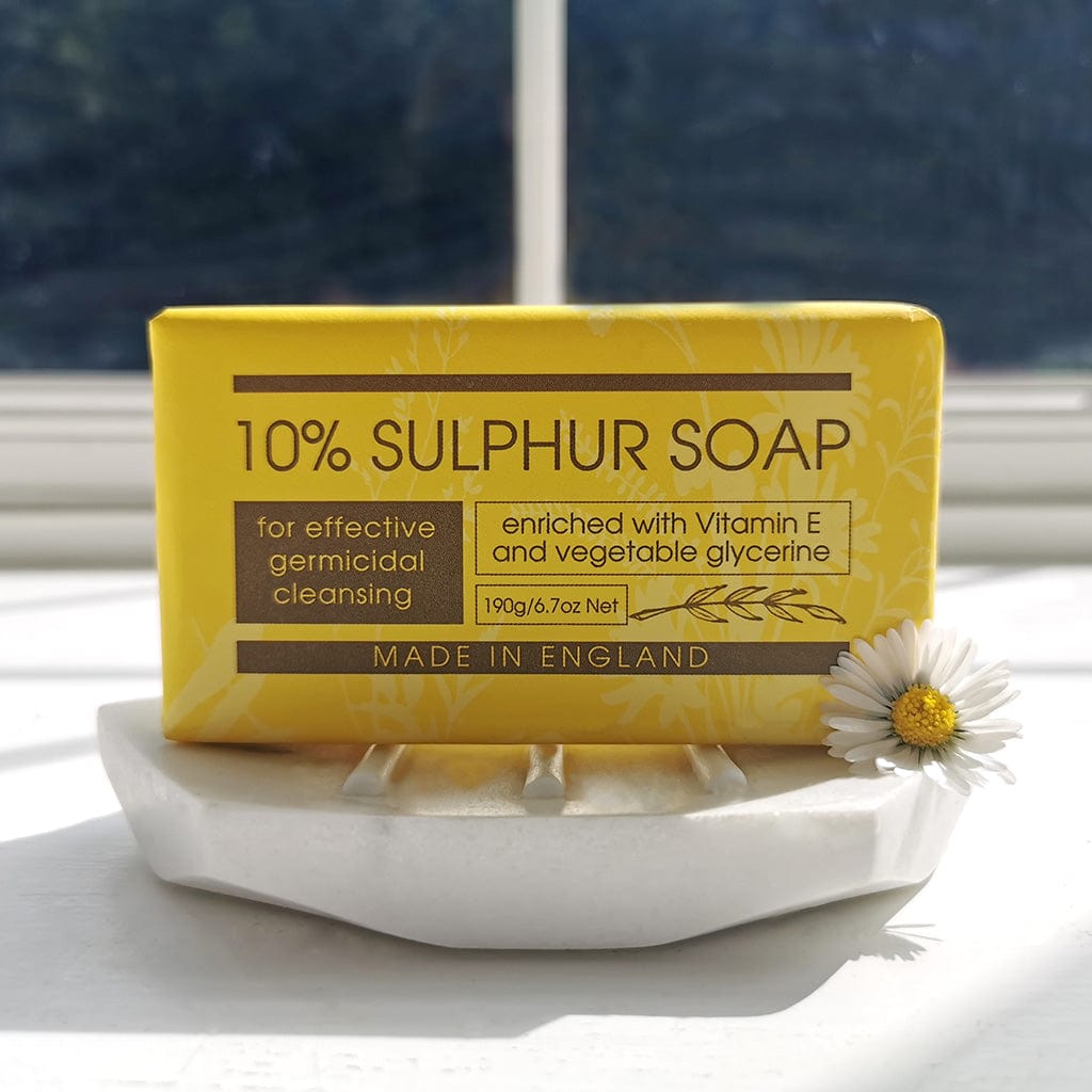 10% Sulphur Soap Bar from our Luxury Bar Soap collection by The English Soap Company