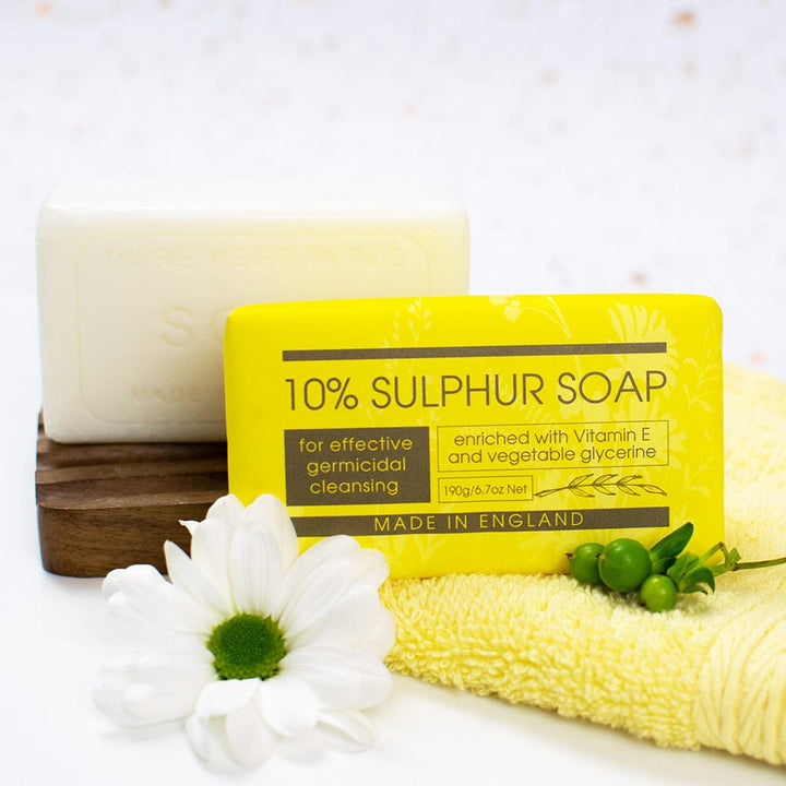 10% Sulphur Soap Bar from our Luxury Bar Soap collection by The English Soap Company