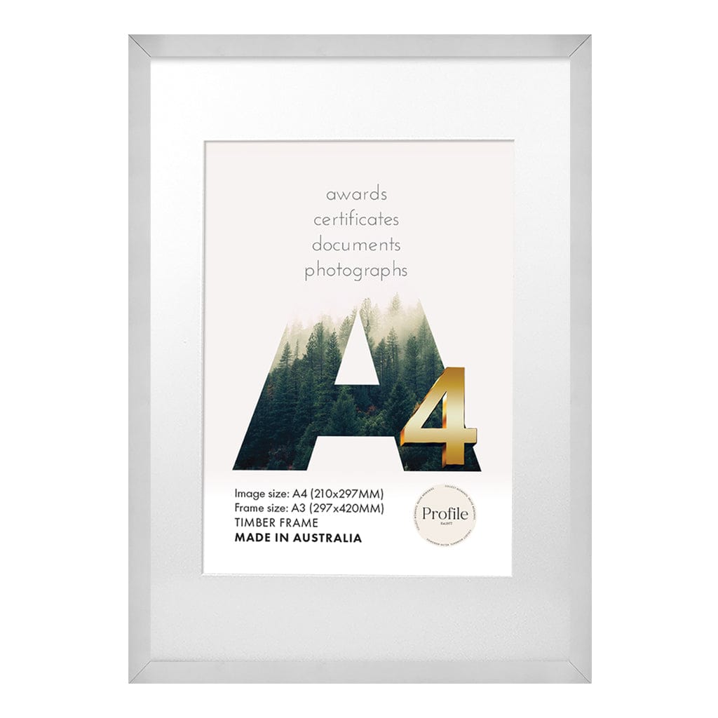 1117 Metal Silver A3/A4 from our Australian Made Picture Frames collection by Profile Australia