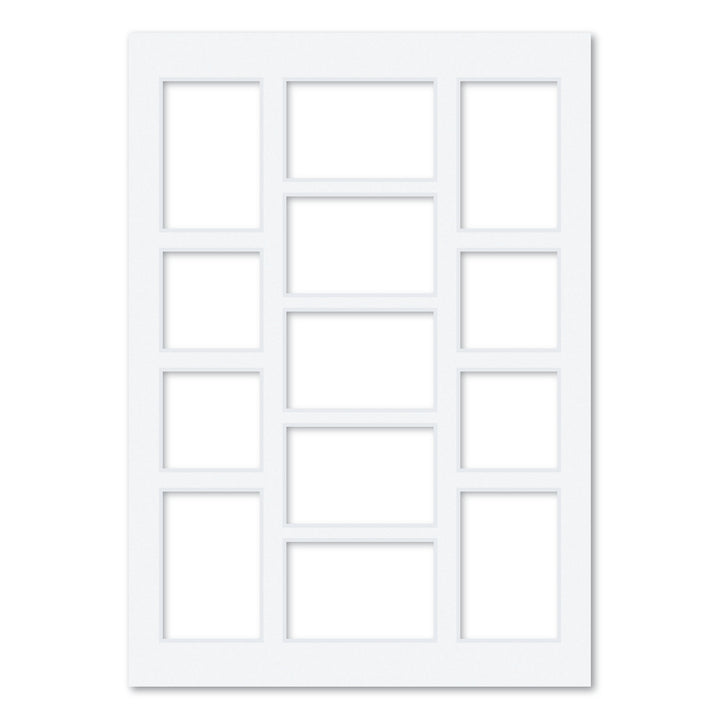 13 Window A2 Collage Photo Mat Board | 4x6 & 4x4 – Profile Australia