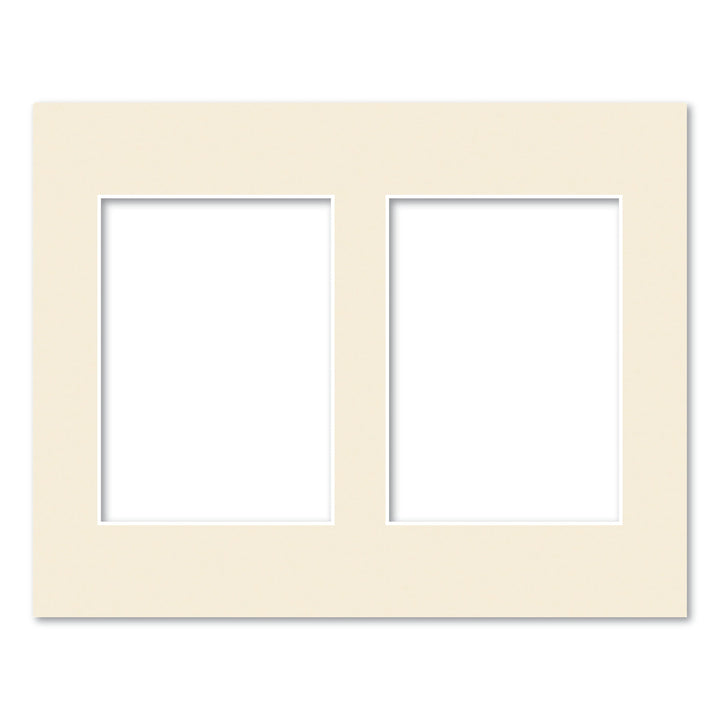 2 Window (5x7in) Collage Photo Mat Board Ivory Acid-Free Mat Board from our Mat Boards collection by Profile Products (Australia) Pty Ltd