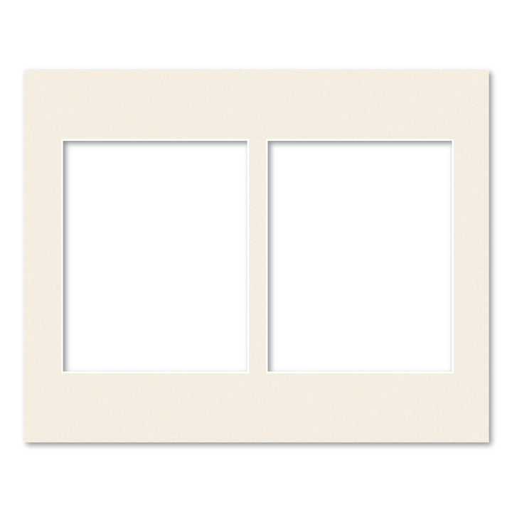 2 Window (8x10in) Collage Photo Mat Board Antique White Acid-Free Mat Board from our Mat Boards collection by Profile Products (Australia) Pty Ltd