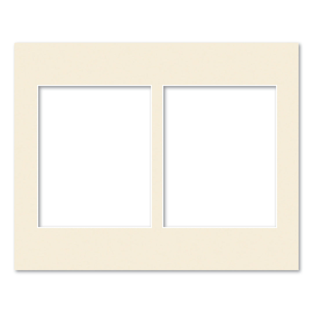 2 Window (8x10in) Collage Photo Mat Board Ivory Acid-Free Mat Board from our Mat Boards collection by Profile Products (Australia) Pty Ltd