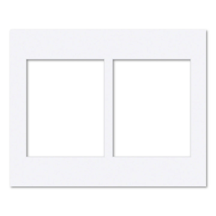 2 Window (8x10in) Collage Photo Mat Board Ultimate White Acid-Free Mat Board from our Mat Boards collection by Profile Products (Australia) Pty Ltd