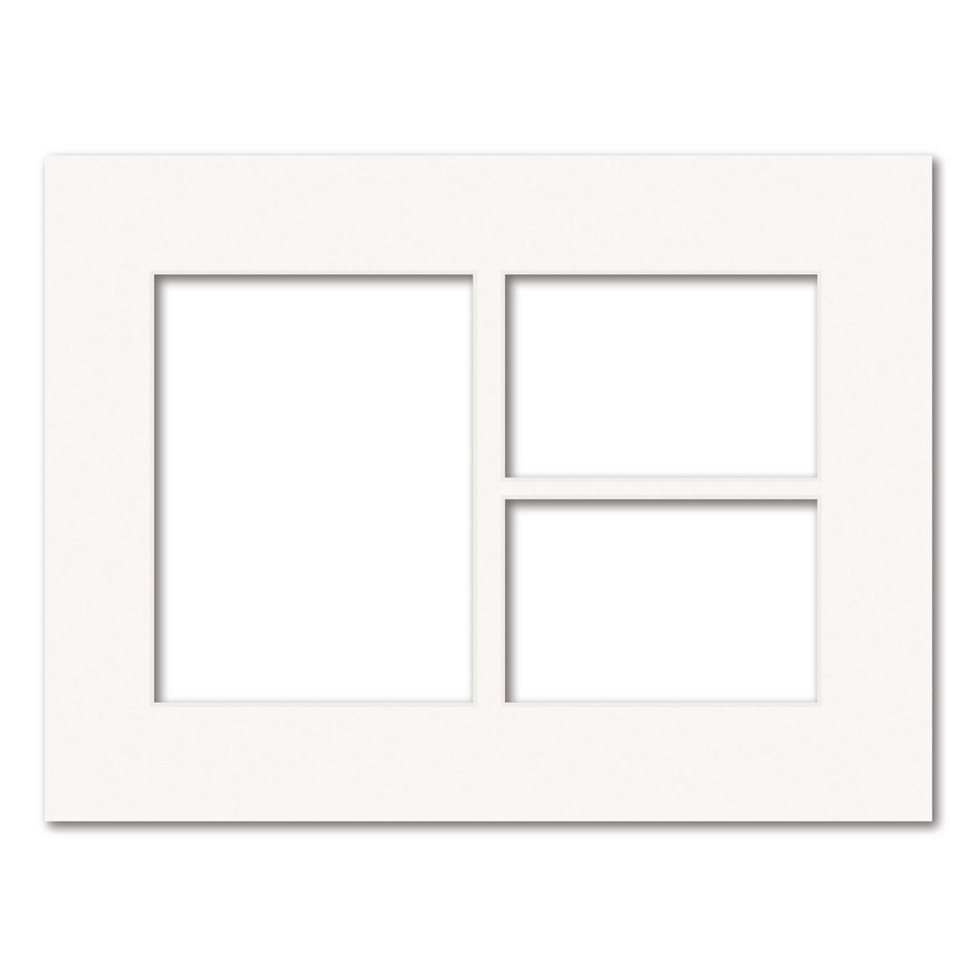 3 Window (4x6in & 6x8in) Collage Photo Mat Board Ice White Acid-Free Mat Board from our Mat Boards collection by Profile Products (Australia) Pty Ltd