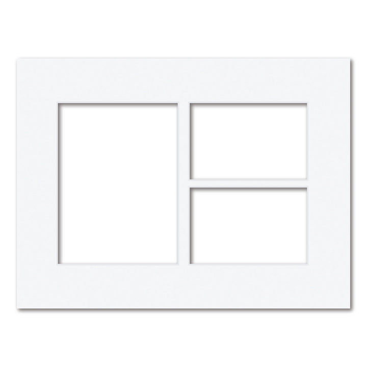 3 Window (4x6in & 6x8in) Collage Photo Mat Board Ultimate White Acid-Free Mat Board from our Mat Boards collection by Profile Products (Australia) Pty Ltd