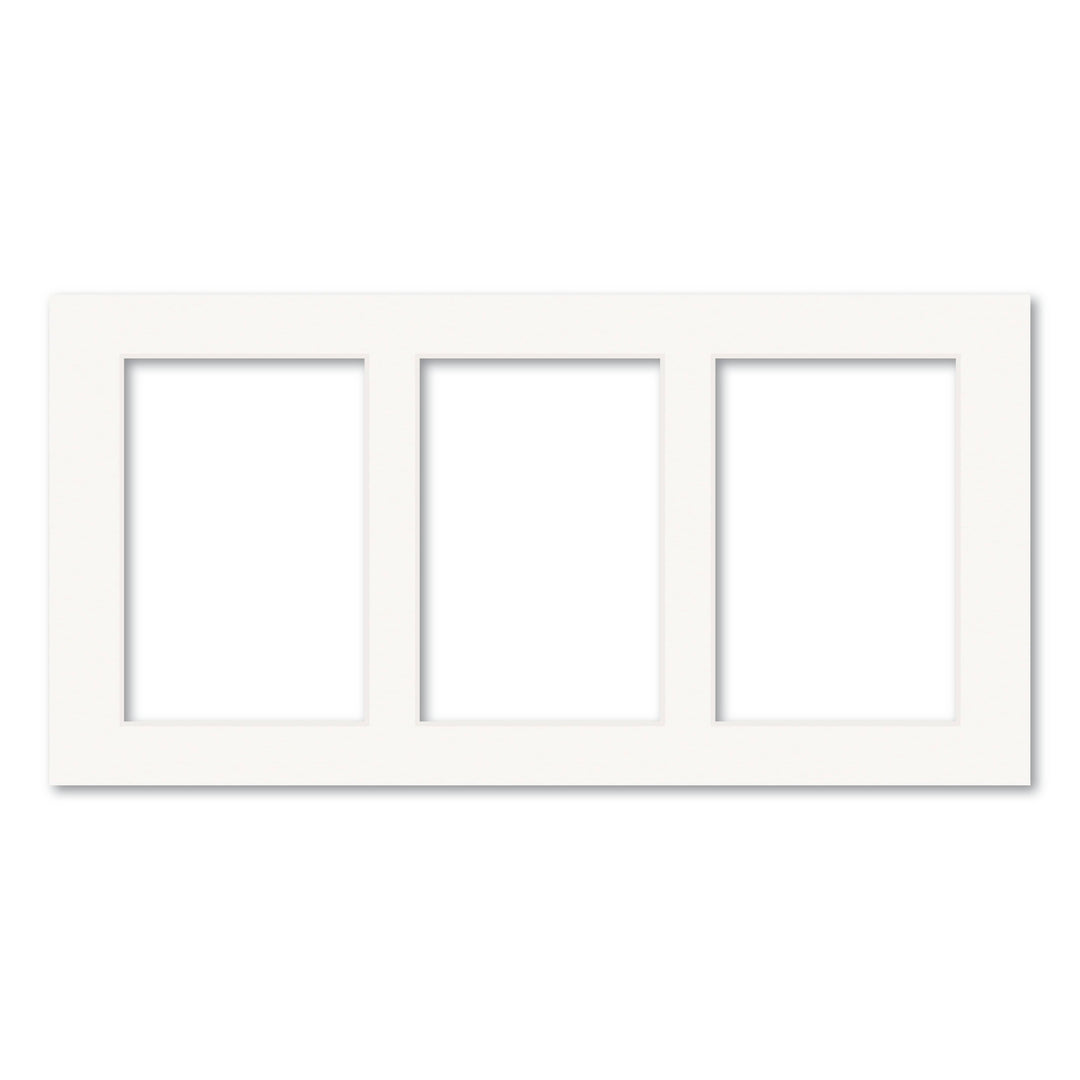 3 Window (4x6in) Collage Photo Mat Board Ice White Acid-Free Mat Board from our Mat Boards collection by Profile Products (Australia) Pty Ltd