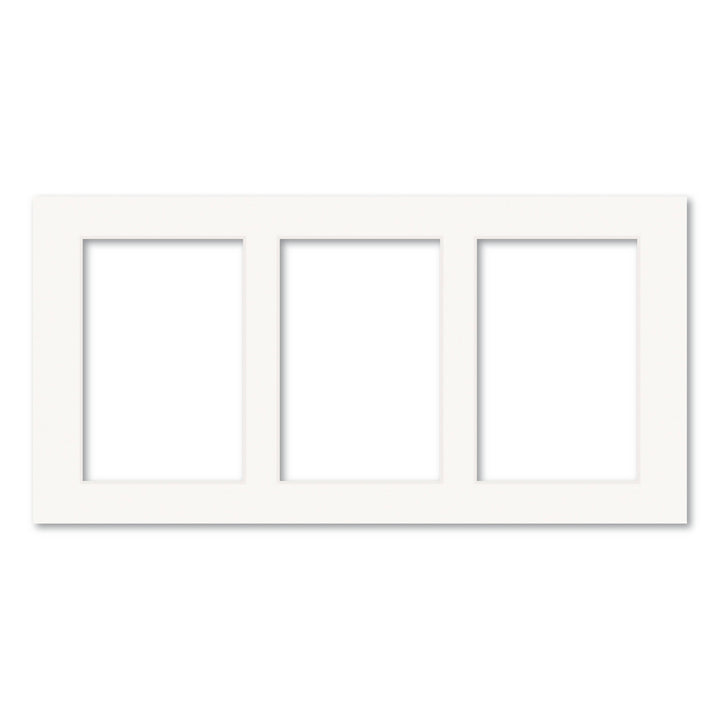 3 Window (4x6in) Collage Photo Mat Board Ice White Acid-Free Mat Board from our Mat Boards collection by Profile Products (Australia) Pty Ltd