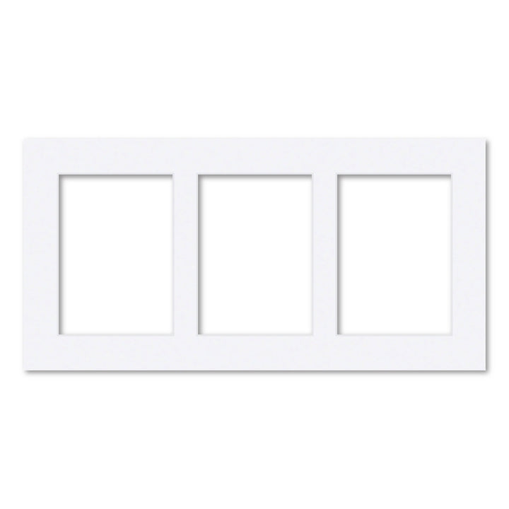 3 Window (5x7in) Collage Photo Mat Board Ultimate White Acid-Free Mat Board from our Mat Boards collection by Profile Products (Australia) Pty Ltd