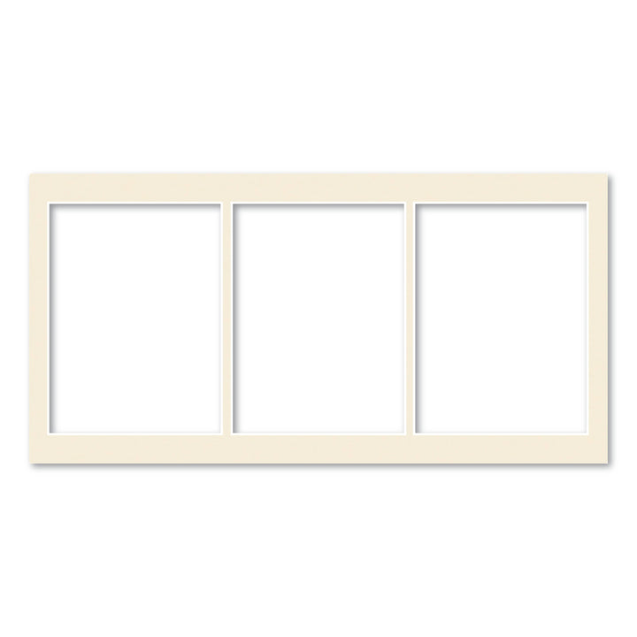 3 Window (6x8in) Collage Photo Mat Board Ivory Acid-Free Mat Board from our Mat Boards collection by Profile Products (Australia) Pty Ltd