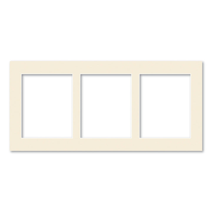 3 Window (8x10in) Collage Photo Mat Board Ivory Acid-Free Mat Board from our Mat Boards collection by Profile Products (Australia) Pty Ltd