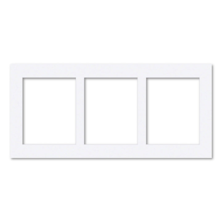 3 Window (8x10in) Collage Photo Mat Board Ultimate White Acid-Free Mat Board from our Mat Boards collection by Profile Products (Australia) Pty Ltd