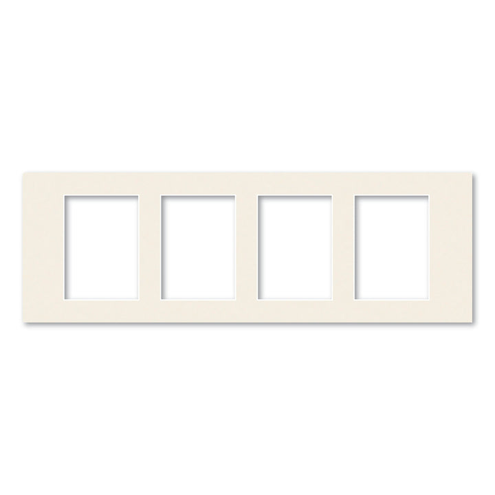 4 Window (5x7in) Collage Photo Mat Board Antique White Acid-Free Mat Board from our Mat Boards collection by Profile Products (Australia) Pty Ltd