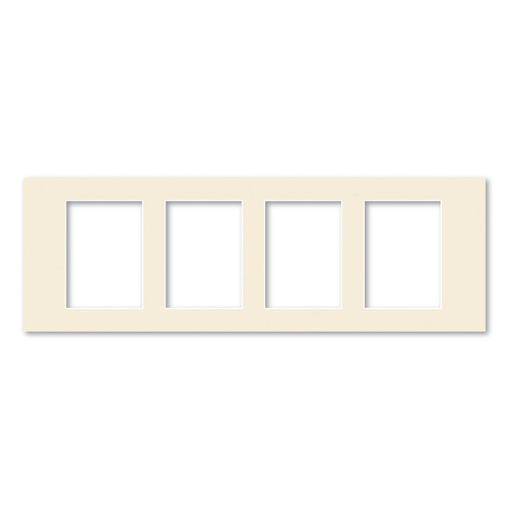 4 Window (5x7in) Collage Photo Mat Board Ivory Acid-Free Mat Board from our Mat Boards collection by Profile Products (Australia) Pty Ltd