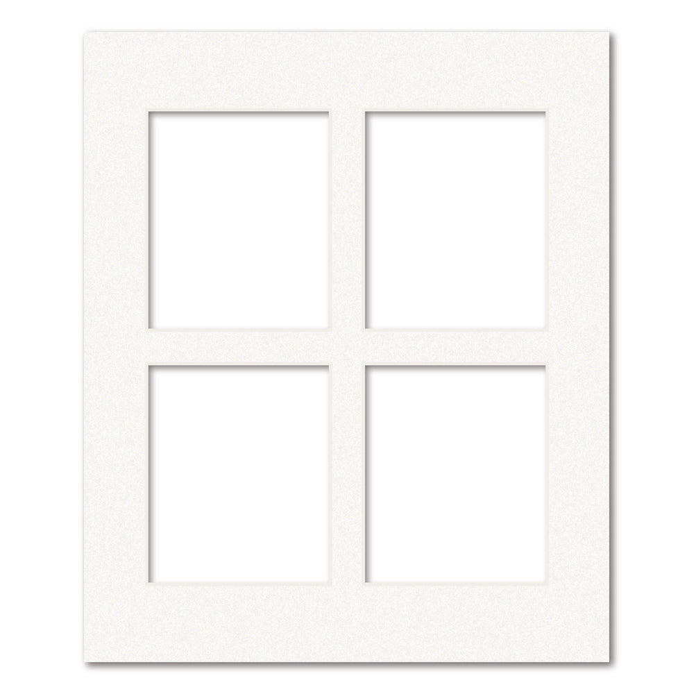 4 Window Polaroid Collage Photo Mat Board Ice White Acid-Free Mat Board from our Mat Boards collection by Profile Products (Australia) Pty Ltd