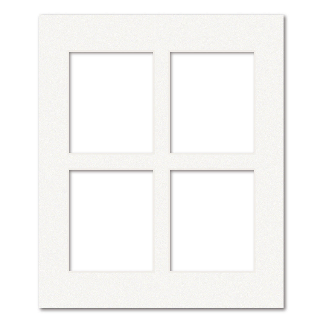 4 Window Polaroid Collage Photo Mat Board Ice White Acid-Free Mat Board from our Mat Boards collection by Profile Products (Australia) Pty Ltd
