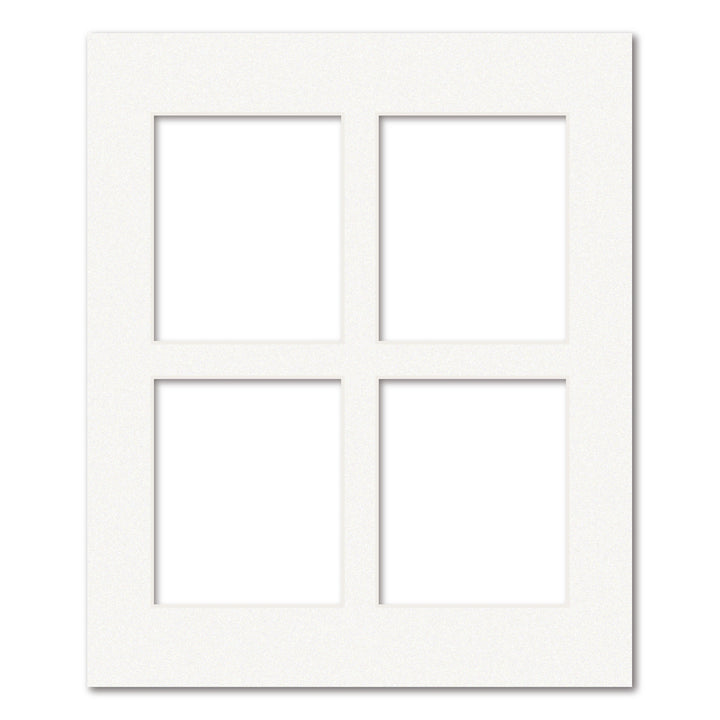 4 Window Polaroid Collage Photo Mat Board Ice White Acid-Free Mat Board from our Mat Boards collection by Profile Products (Australia) Pty Ltd