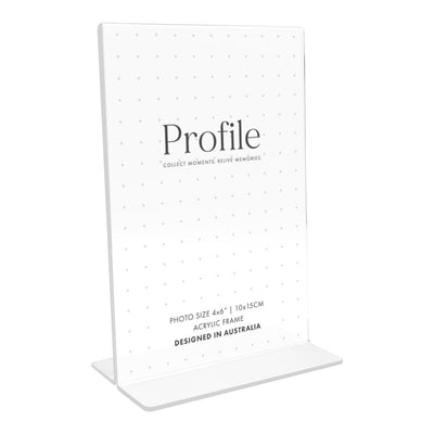 Acrylic Display T-Frame 4x6in (10x15cm) Vertical from our Acrylic Display Frames collection by Profile Products Australia