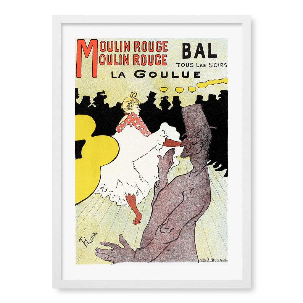Affiche pour le Moulin Rouge Wall Art Print A2 (42 x 59.4cm) / Matte White Frame / White Border from our Australian Made Wall Art collection by Profile Australia