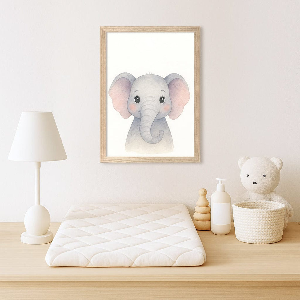 Animal Friends Elephant Children's Wall Art Print from our Australian Made Framed Wall Art, Prints & Posters collection by Profile Products (Australia) Pty Ltd