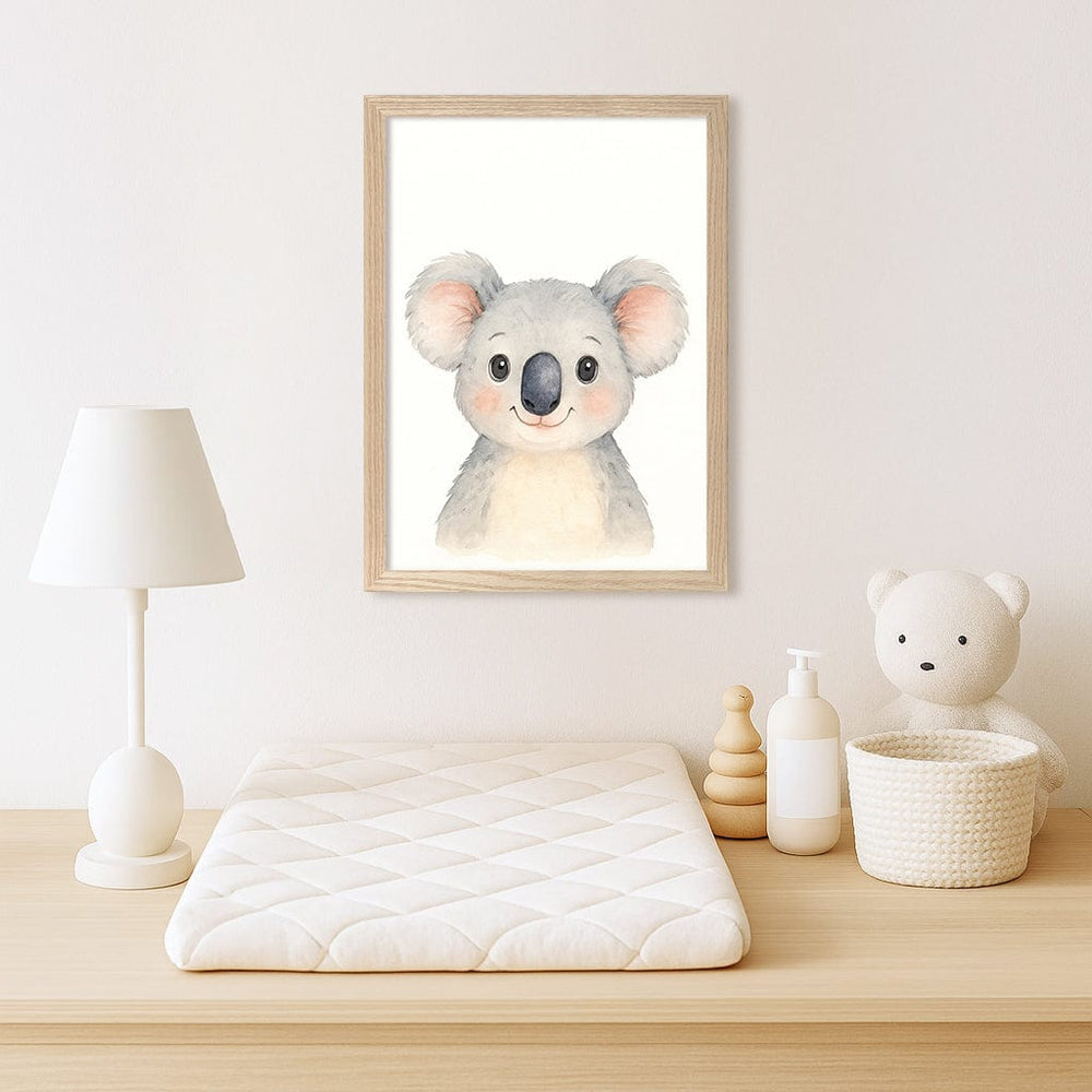 Animal Friends Koala Wall Children's Art Print from our Australian Made Framed Wall Art, Prints & Posters collection by Profile Products (Australia) Pty Ltd