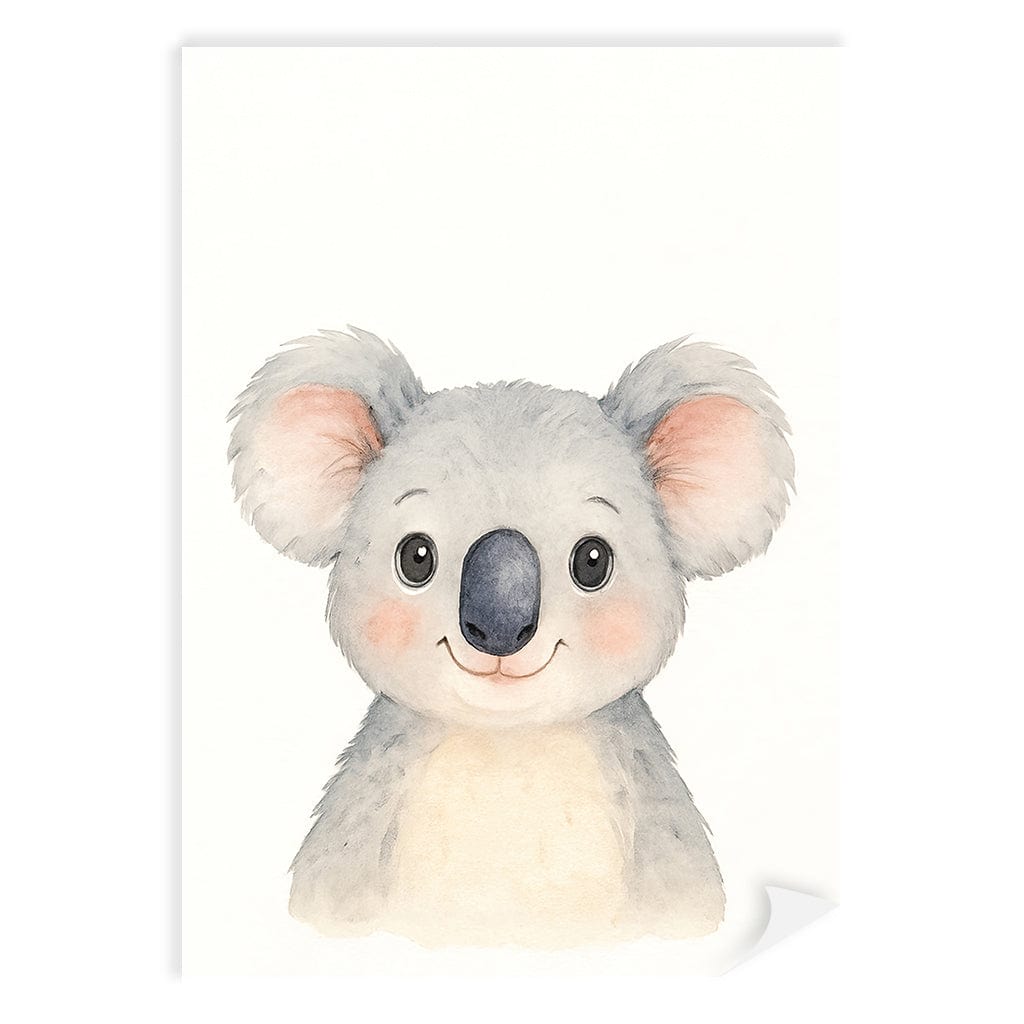 Animal Friends Koala Wall Children's Art Print from our Australian Made Framed Wall Art, Prints & Posters collection by Profile Products (Australia) Pty Ltd