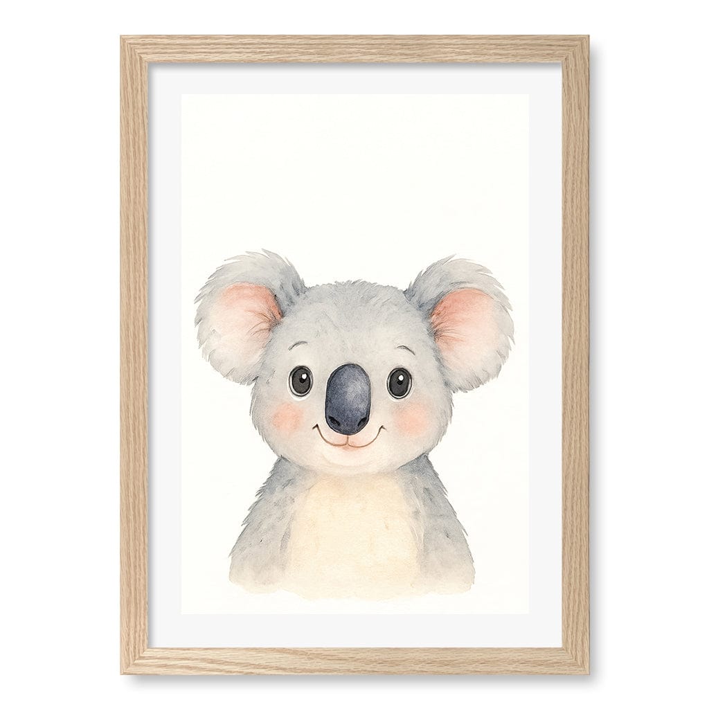 Animal Friends Koala Wall Children's Art Print from our Australian Made Framed Wall Art, Prints & Posters collection by Profile Products (Australia) Pty Ltd