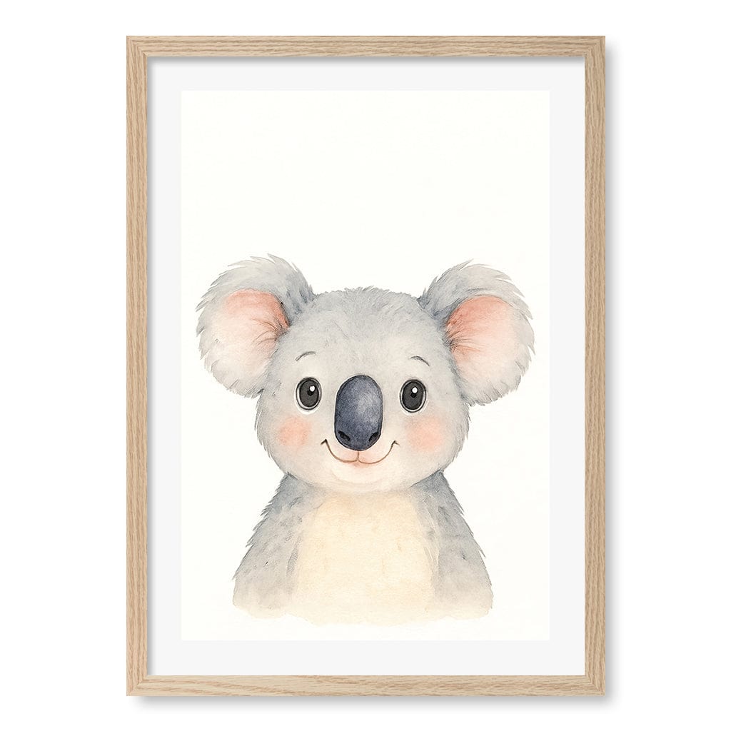 Animal Friends Koala Wall Children's Art Print from our Australian Made Framed Wall Art, Prints & Posters collection by Profile Products (Australia) Pty Ltd